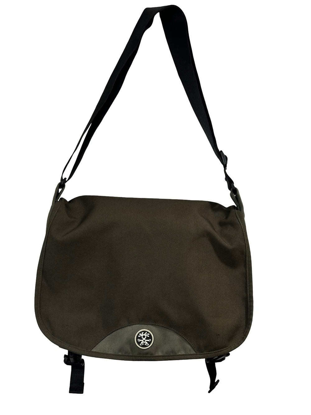 Crumpler Vintage Messenger Crossbody Bag Olive Green / Yellow Lining